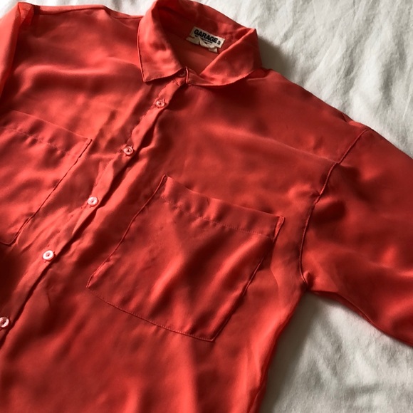 Coral button down shirt - Picture 3 of 3